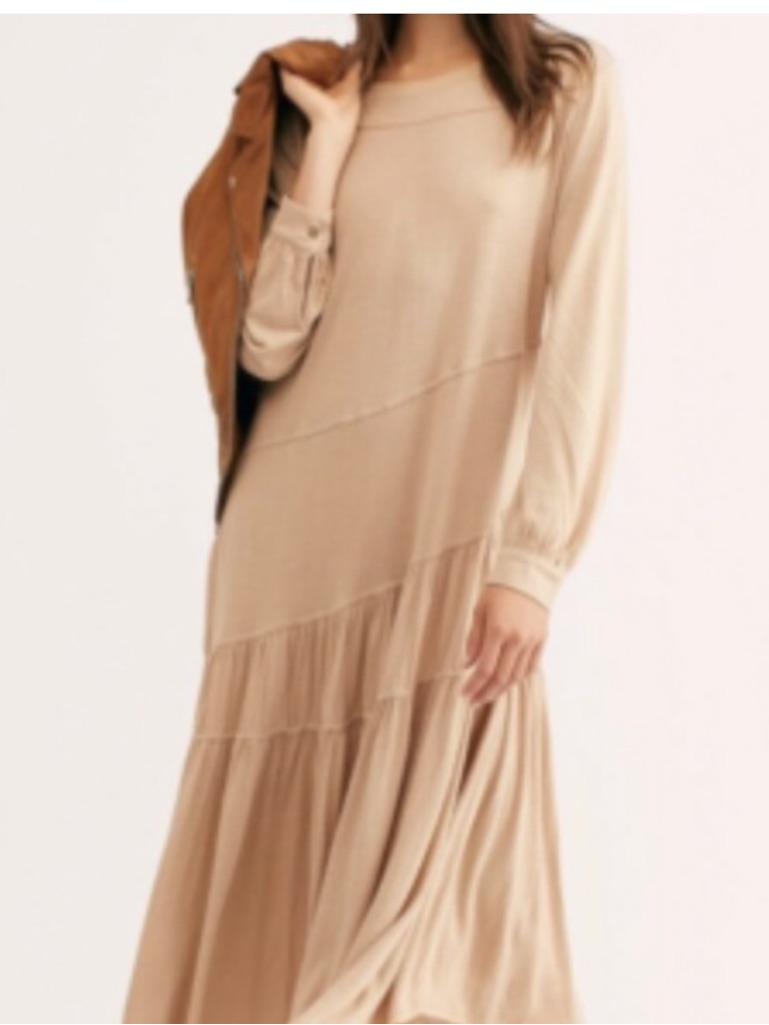Free People Beach Sz Large Jilly Midi Dress New!